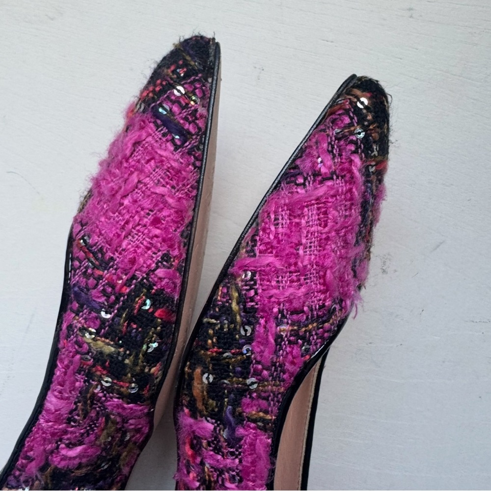 J. Crew Pink and Black Flats - Picture 4 of 16